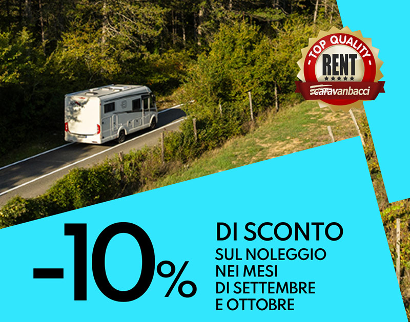 Promo Noleggio Settembre e Ottobre 2024 - Caravanbacci