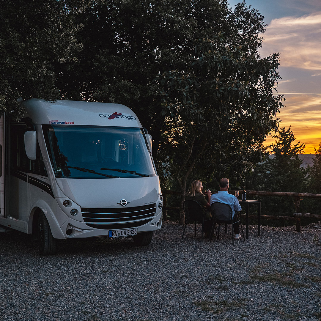 L'accoglienza di camper, caravan e tende nelle aziende agricole toscane: norme e modalità